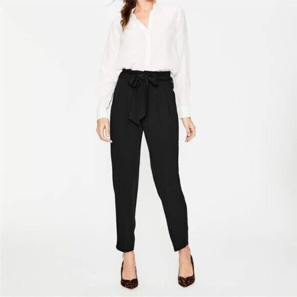 Boden Pants - Boden Women’s Melina High Waisted Paperbag Pants Trousers Size 18R Black